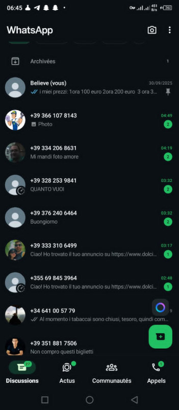 Disponibile Disponibile