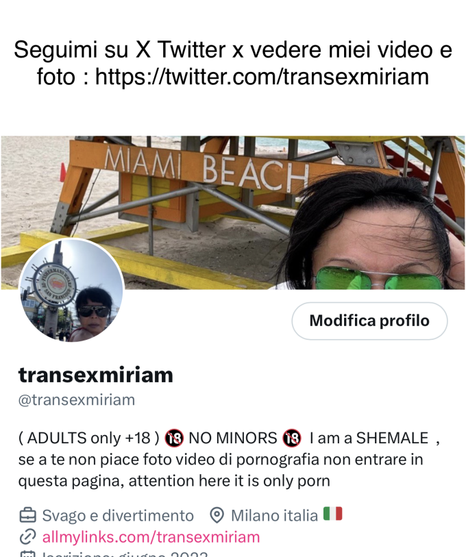 trans transex transessuale transgender seguimi su twitter x